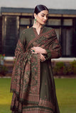 3 Piece - Unstitched Dhanak Embroided Suit With Embroidered Dhanak Shawl BR-925