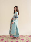 Dhanak Fabric - 3 Piece Unstitched Fully Embroidered Dress