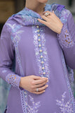 3 Piece - Unstitched Chicken Kari Embroided Lawn fabric OR-86