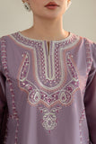 2 Piece - Unstitched Embroidered Lawn Fabric