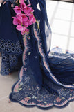 3 Piece - Unstitched Embroidered Lawn Fabric