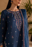 BT 2940 - 3 Piece Unstitched Heavy Embroidered Dhanak Fabric With Embroidered Chiffon Dupatta)