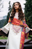 3 Piece - Unstitched Fully Embroidered Lawn Fabric QL-2690