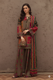 3 Piece - Unstitched Digital Printed Khaddar Fabric CH-78
