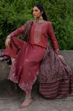 Dhanak Fabric - 3 Piece Unstitched Fully Embroidered Dress IZ-3070