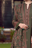 3 Piece - Unstitched Dhanak Embroided Suit With Embroidered Dhanak Shawl BR-925