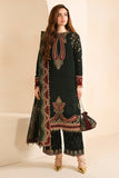 3 Piece - Unstitched Fully Embroided Velvet Suit JZ-999