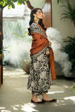 3 Piece - Unstitched Digital Printed Lawn Fabric With Lawn Dupatta ZC-428