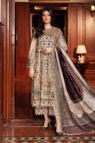 3 Piece - Unstitched Fully Embroidered Dhanak Fabric MB-555