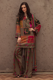 3 Piece - Unstitched Digital Printed Khaddar Fabric CH-78
