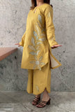 2 Piece - Unstitched Embroidered Lawn Fabric
