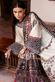 JZ 2800 - 3 Piece Unstitched Embroidered Dhanak Fabric with Printed Dupatta