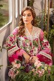 3 Piece - Unstitched Printed and Embroidered Fabric With Silk Dupatta MB-446