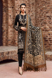 Dhanak - 3 Piece Unstitched Fully Embroided Dhanak Fabric With wool shawl MB-1155-B