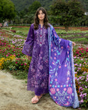 3 Piece - Unstitched Embroidered Lawn Fabric