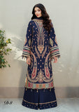 JZ 2990 - 3 Piece Unstitched Heavy Embroidered Dhanak Fabric With Dhanak Embroidered Shawl )