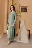 3 Piece - Unstitched Fully Embroidered Dhanak Fabric RP-600