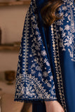 3 Piece - Unstitched Embroidered Lawn Fabric with Embroidered Chiffon Dupatta