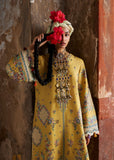 HR 3040-3 Piece Unstitched Heavy Embroidered Dhanak Fabric With Embroidered Chiffon Dupatta