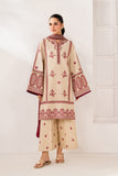 BQ 2950 - 3 Piece Unstitched Heavy Embroidered Dhanak Fabric With Embroidered Dhanak Shawl