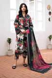 3 Piece - Unstitched Digital Printed Khaddar Fabric BQ-36