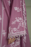 CS-900 - 3 Piece Unstitched Embroidered Dhanak Fabric With Embroidered Dhanak Shawl