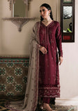 NR 2975 - 3 Piece Unstitched Embroidered Dhanak Suit With Embroidered Dhanak Shawl