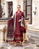 3 Piece Unstitched - Luxury Lawn Embroided Dress MA-48