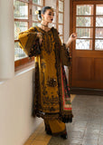 HR-3045 - 3 Piece Unstitched Embroidered Dhanak Suit With Digital Printed Shawl