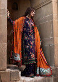 Dhanak Fabric - 3 Pc Unstitched Fully Embroided Dress AJ-680