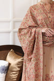 3 Piece - Unstitched Fully Embroided Dhanak Fabric With Embroided Dhanak shawl BR-685