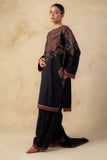Dhanak Fabric - 3 Piece Unstitched Fully Embroidered Dress ZS-3150