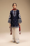 3 Piece - Embroidered Dhanak Fabric with Printed Monar Dupatta