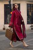 Dhanak Fabric -3 Piece Unstitched Embroidered Dress With Digital Printed Shawl