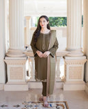 3 Piece - Unstitched Embroided Dhanak Fabric AS-10