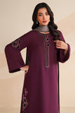 3 Piece - Unstitched Embroidered Dhanak Fabric