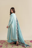 Dhanak Fabric - 3 Piece Unstitched Fully Embroidered Dress