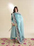 Dhanak Fabric - 3 Piece Unstitched Fully Embroidered Dress