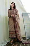 3 Piece - Unstitched Fully Embroidered Dhanak Fabric