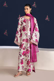 UNSTITCHED - 3 Piece Digital Printed Lawn Fabric With Lawn Dupatta