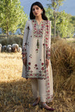 3 Piece - Unstitched Fully Embroidered Dhanak Fabric