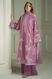 CS-900 - 3 Piece Unstitched Embroidered Dhanak Fabric With Embroidered Dhanak Shawl