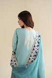 Dhanak Fabric - 3 Piece Unstitched Fully Embroidered Dress