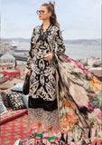 3 Piece - Unstitched Digital Printed Lawn Fabric With Embroidered Laces MB-431