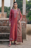Dhanak Fabric - 3 Piece Unstitched Fully Embroidered Dress IZ-3070