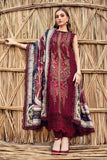3 Piece - Unstitched Fully Embroidered Dhanak Fabric