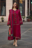 Dhanak Fabric -3 Piece Unstitched Embroidered Dress With Digital Printed Shawl