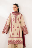 BQ 2950 - 3 Piece Unstitched Heavy Embroidered Dhanak Fabric With Embroidered Dhanak Shawl
