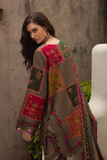 3 Piece - Unstitched Digital Printed Khaddar Fabric CH-78