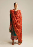 3 Piece - Unstitched  Fully Embroidered Lawn Suit With Printed Lawn Dupatta SP-525